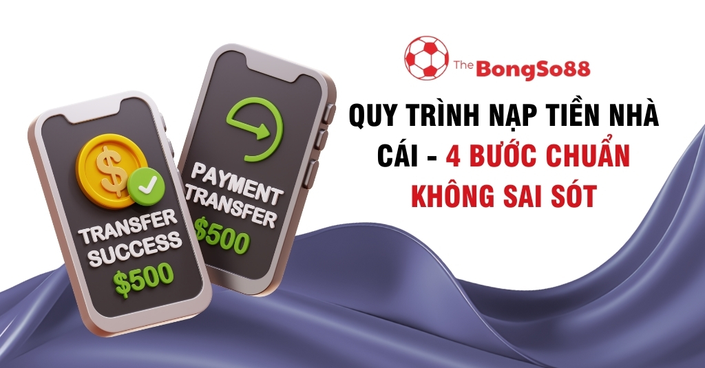 quy trình nạp tiền nhà cái - 4 bước chuẩn không sai sót 