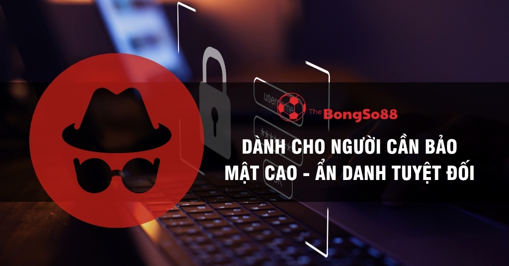 Bảo mật cao và ẩn danh tuyệt đối với biểu tượng incognito và khóa bảo mật trên nền màn hình đăng nhập laptop.
