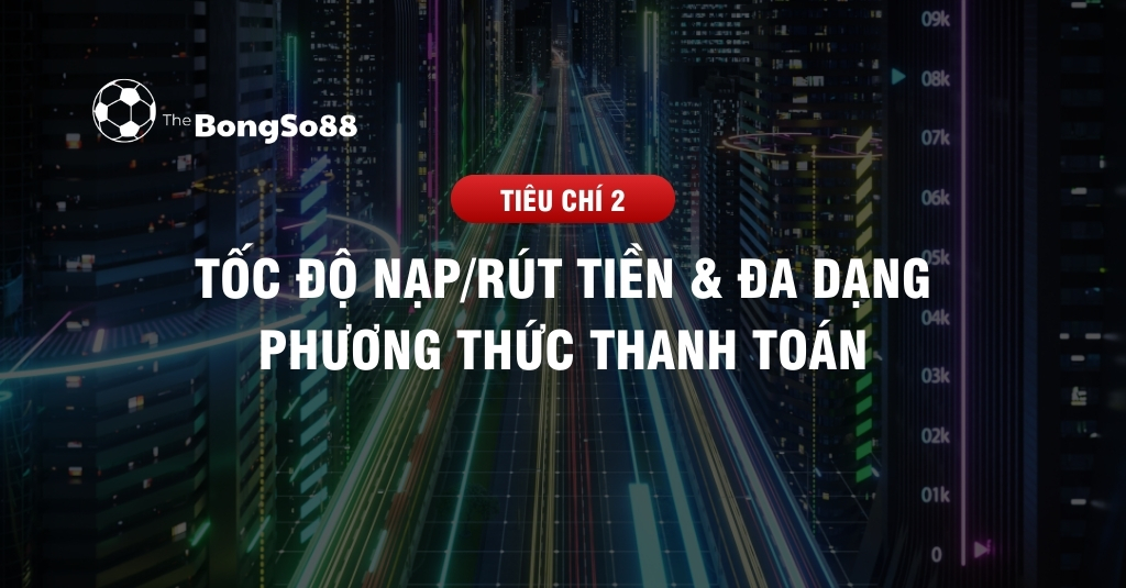 Thành phố công nghệ số về đêm minh họa cho Tiêu chí 2 của The BongSo88: Tốc độ nạp rút tiền và đa dạng phương thức thanh toán.