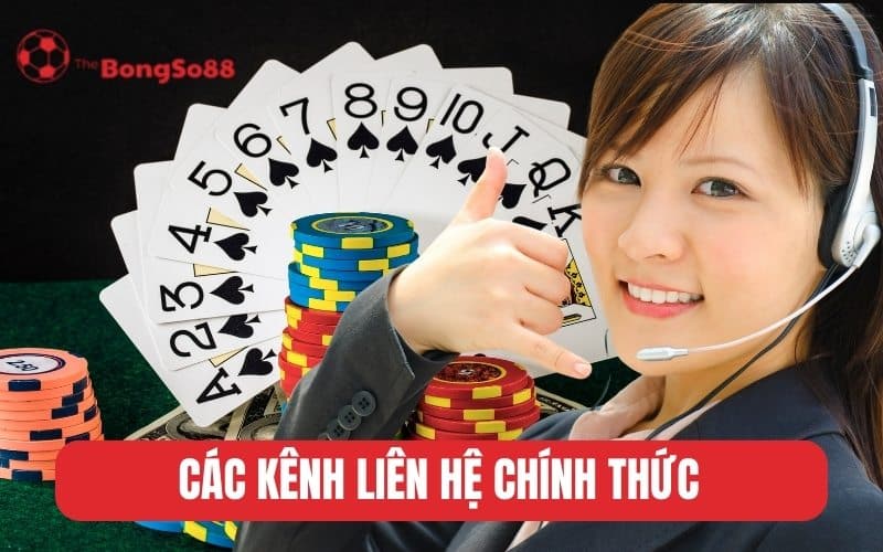 Các kênh liên hệ chính thức Bongso88