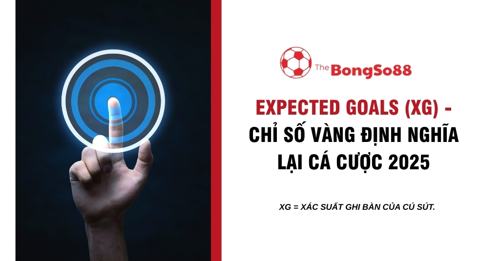 Bàn tay chạm vào giao diện công nghệ, giới thiệu chỉ số Expected Goals (xG) định nghĩa lại cá cược năm 2025 của The BongSo88.