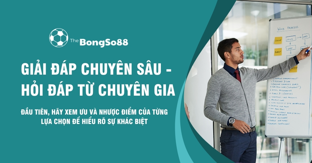 Một chuyên gia đang đứng thuyết trình, chỉ tay vào sơ đồ quy trình trên bảng trắng với tiêu đề "Giải đáp chuyên sâu - Hỏi đáp từ chuyên gia".