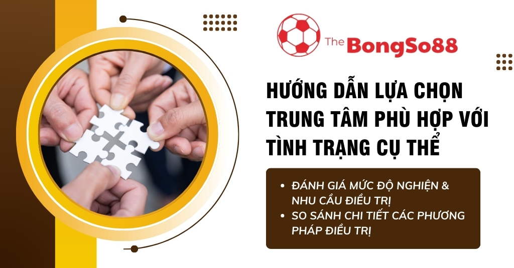 Hướng dẫn lựa chọn trung tâm phù hợp, minh họa bằng hình ảnh các bàn tay đang cùng nhau ghép một mảnh ghép hình.