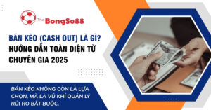 Hướng dẫn về bán kèo (cash out) năm 2025 với hình ảnh hai người đang trao tay nhau những tờ tiền đô la Mỹ.