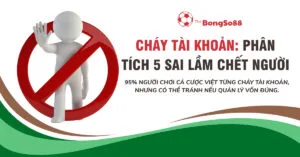 Hình nhân 3D ra dấu hiệu dừng bên trong biểu tượng cấm, minh họa cho việc cần tránh 5 sai lầm chết người gây cháy tài khoản.
