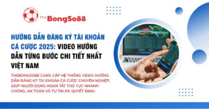 Hướng dẫn đăng ký tài khoản cá cược 2025 của TheBongSo88 với hình ảnh người dùng xem tỷ lệ cược trên điện thoại và laptop.