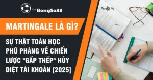 Một người đang nghiên cứu sách và ghi chép, minh họa cho bài viết phân tích sự thật toán học về chiến lược Martingale của TheBongSo88.