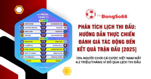 Phân tích lịch thi đấu Ngoại Hạng Anh để đánh giá kết quả trận đấu, hướng dẫn thực chiến 2025 từ The BongSo88.