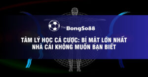 Tiêu đề "Tâm lý học cá cược: Bí mật lớn nhất nhà cái không muốn bạn biết" trên nền hình người kỹ thuật số.