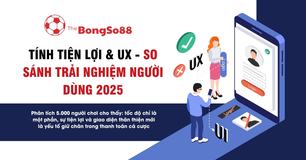 Người dùng tương tác với giao diện đăng nhập, minh họa cho chủ đề "Tính tiện lợi & UX - So sánh trải nghiệm người dùng 2025".