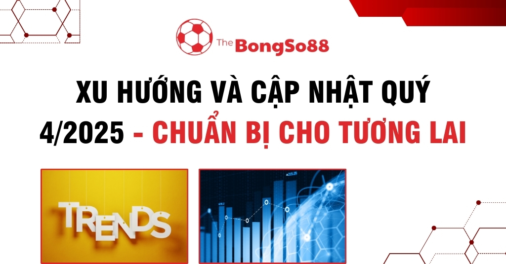 Banner "Xu hướng và cập nhật quý 4/2025 - Chuẩn bị cho tương lai" của The BongSo88 với hình ảnh trends và biểu đồ.